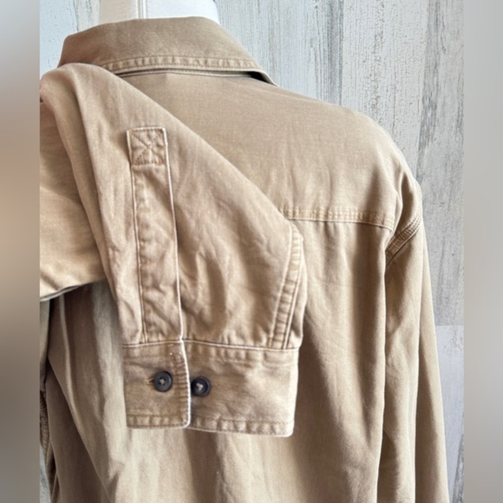 L.L. Bean Men's Casual Button-Down Shirt in Khaki Brown Size LT—fits like XL/XXL - Picture 2 of 8